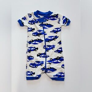Hanna Andersson Race Car Romper Size 3-6 Month